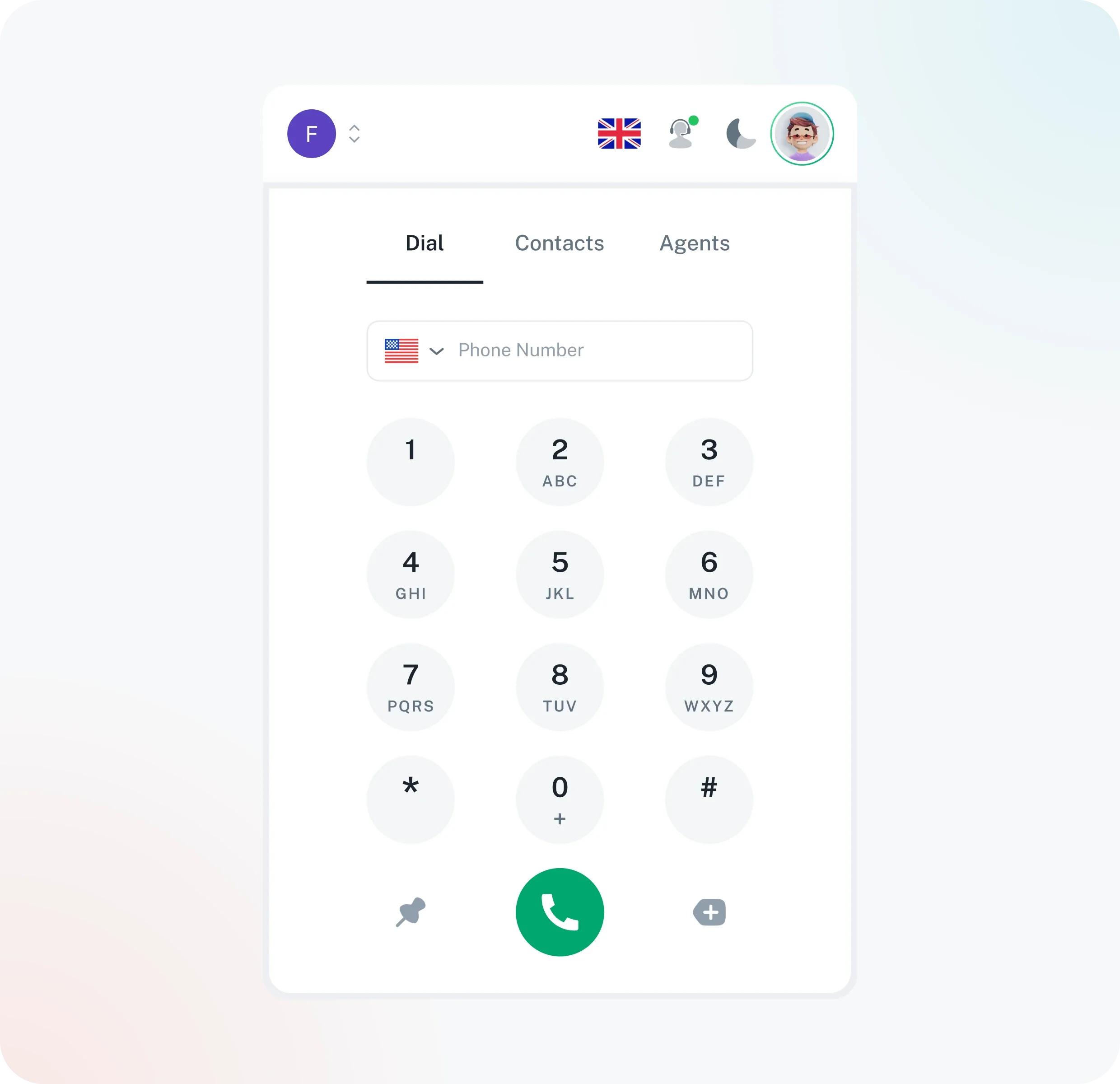 Voiger dialer inside Zoho CRM